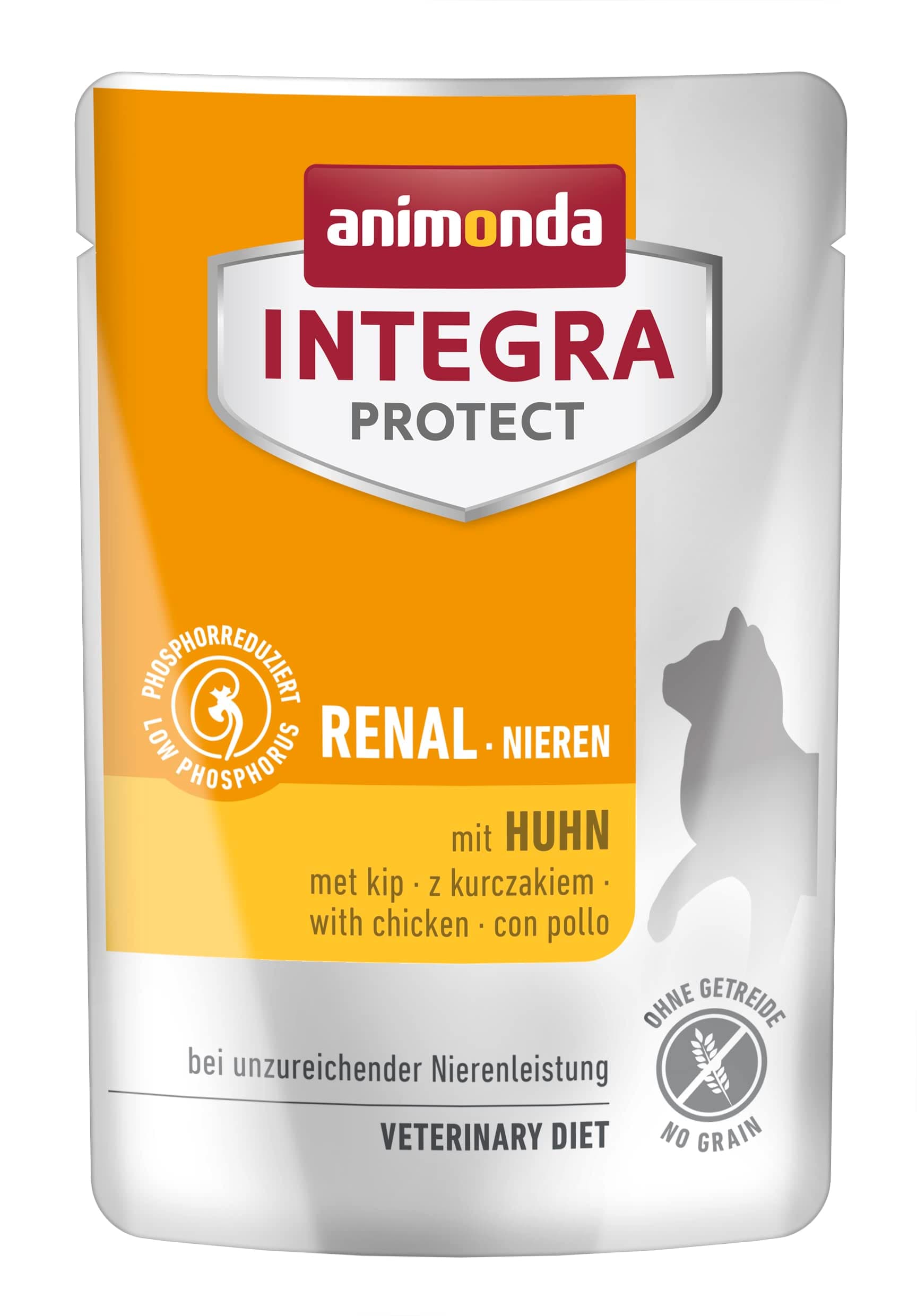 animonda INTEGRA PROTECT Katzenfutter nass Renal (Niere) mit Huhn (24 x 85g), vom Tierarzt empfohlen bei Niereninsuffizienz, mit Veterinären entwickeltes Diätalleinfutter für erwachsene Katzen Renal mit Huhn 85 g (24er Pack) Angebot bei HelloDeals