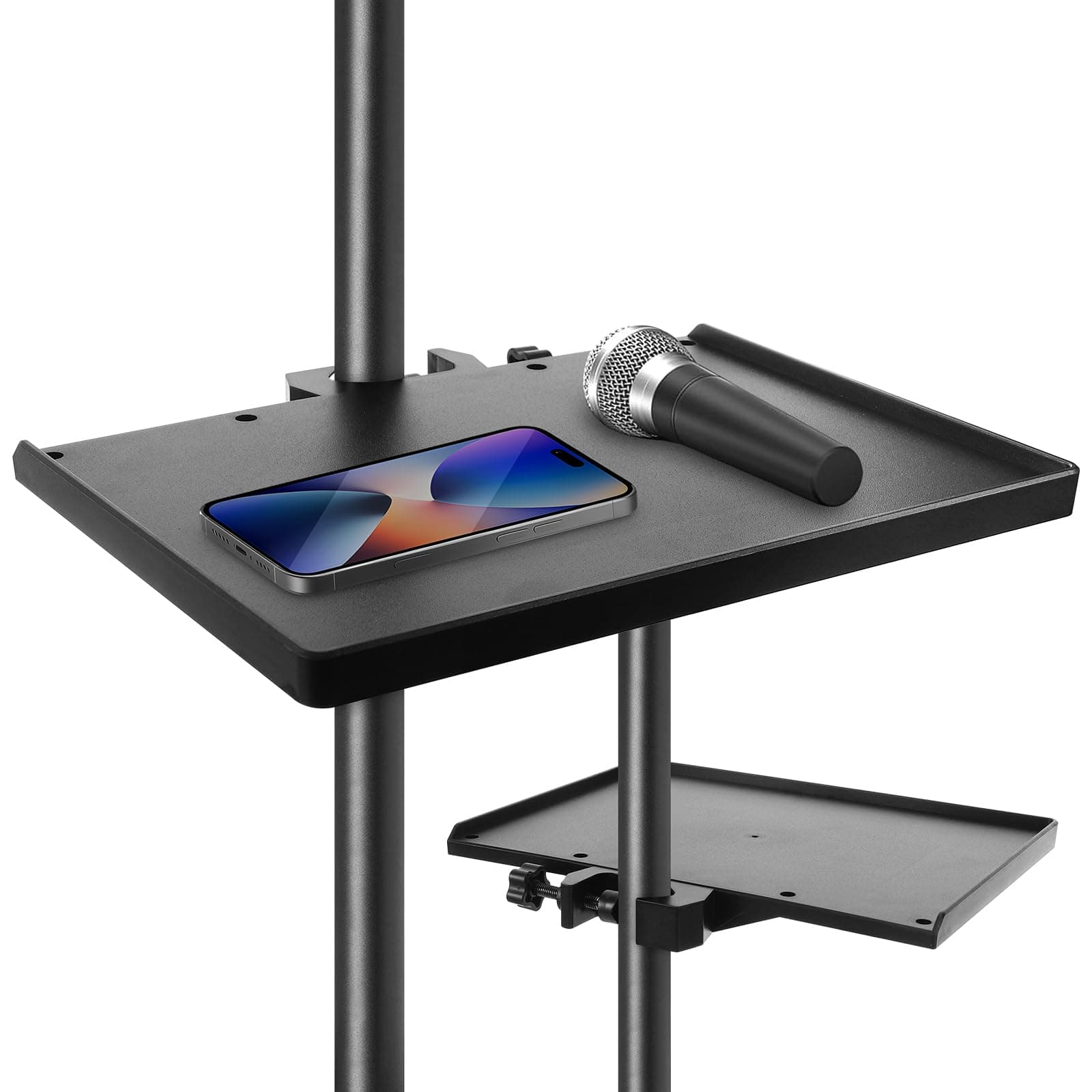 Milisten Mikrofonständer Mikrofon Ständer: Ablage für Notenständer Mikrofonständer Zubehör-22 * 16.5CM