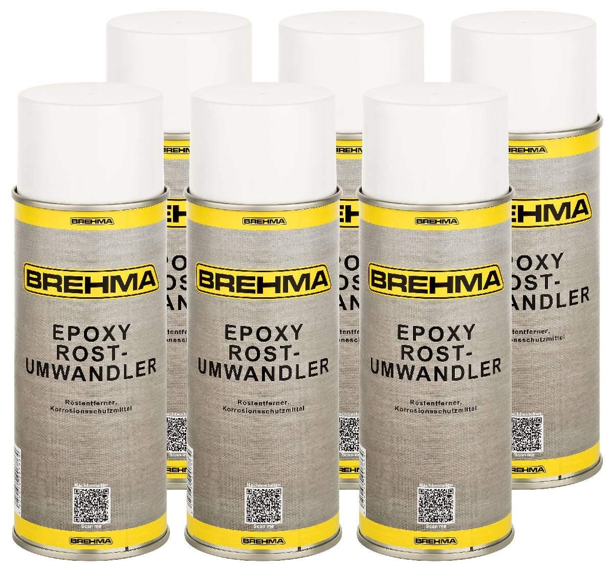BREHMA 6X Epoxy Rostumwandler 400ml Spraydose Rostentferner Rostschutz Roststopp