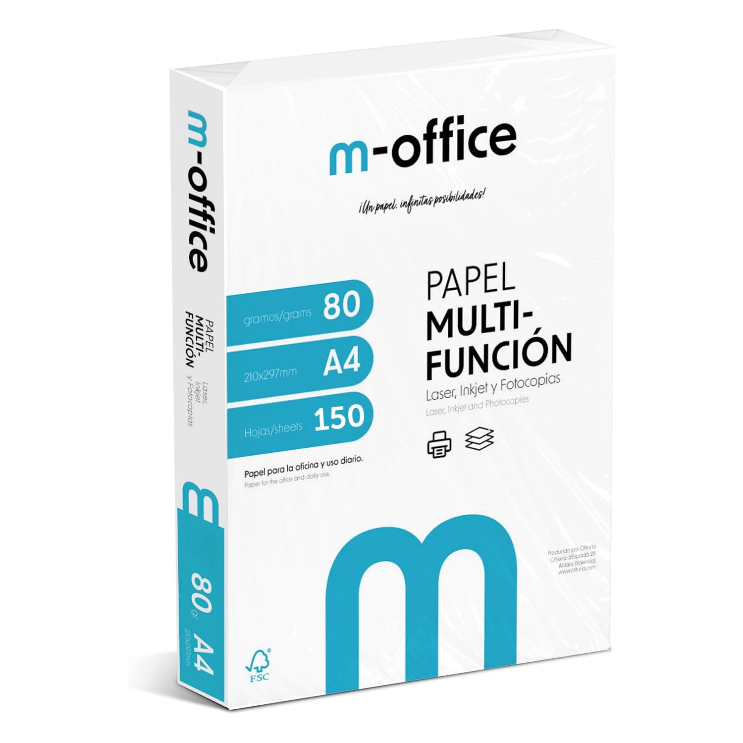 A4-Papier, 80 g, Packung mit 150 Blatt, Multifunktionspapier für Inkjet- und Laserdrucker, A4-Blätter, 210 x 297 mm, ideal für Büro und Zuhause · m-office (150 Blatt) A4 150 Blatt Angebot bei HelloDeals