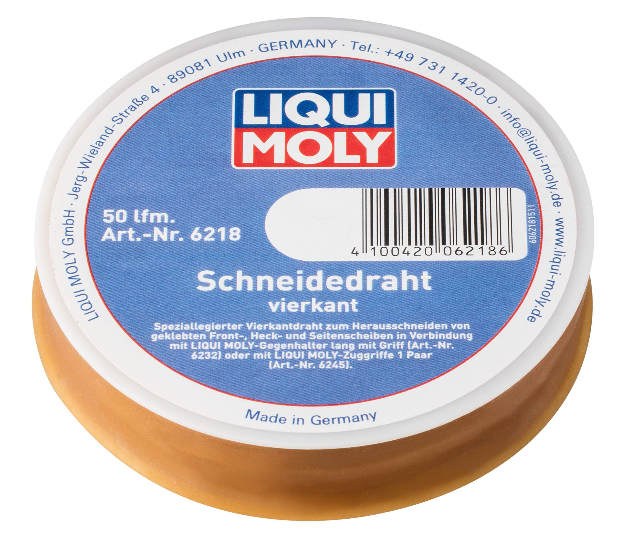 LIQUI MOLY Schneidedraht vierkant | 1 Stk | Klebstoff | Art.-Nr.: 6218, silber Single