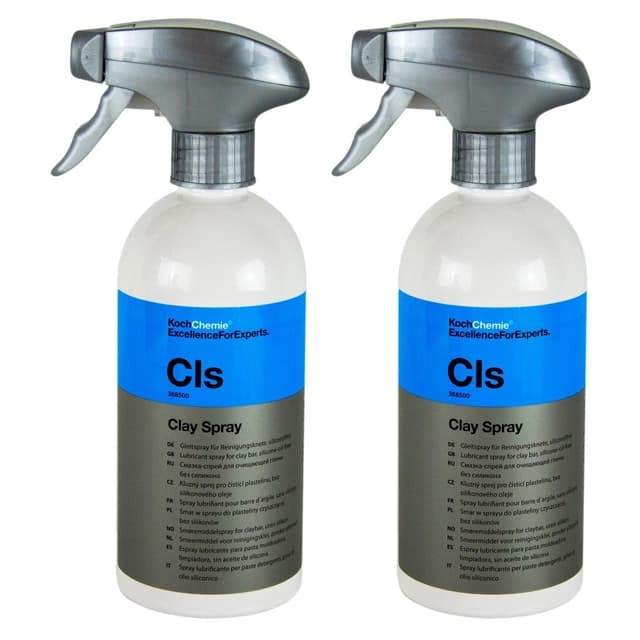 Koch Chemie 2X CLS Clay Spray Gleitspray für Reinigungsknete siliconölfrei 500ml