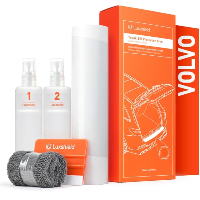 Luxshield Ladekantenschutz Folie für Volvo XC60 2 (II) 246 I 2017-2025 - Stoßstangenschutz, Kratzschutz, Lackschutzfolie - Transparent Transparent glänzend für XC60 2 (II) 246 I 2017 - 2025