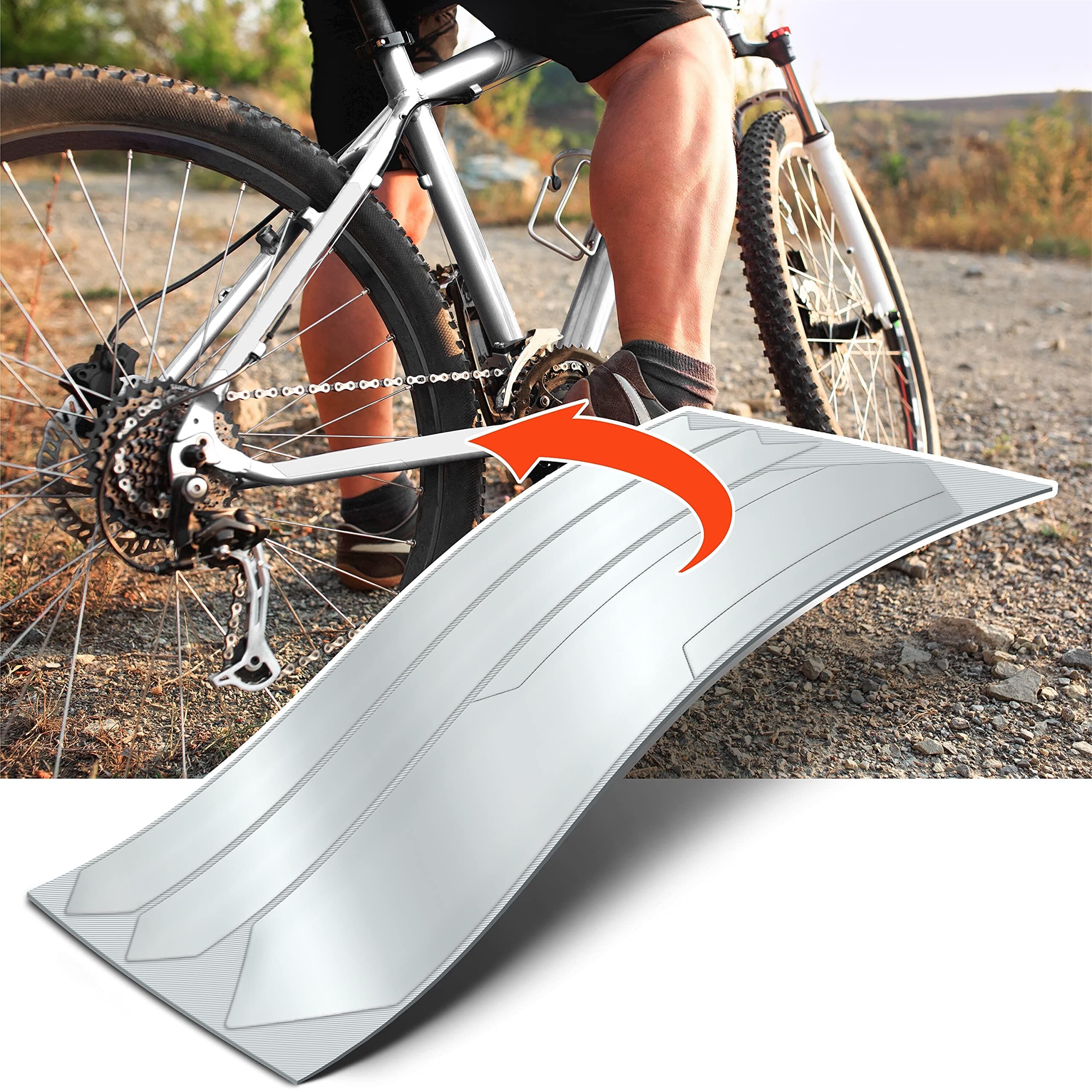 Luxshield Fahrrad Kettenstreben Lackschutzfolie Schutz Set - selbstklebend Universal 1. Transparent glänzend