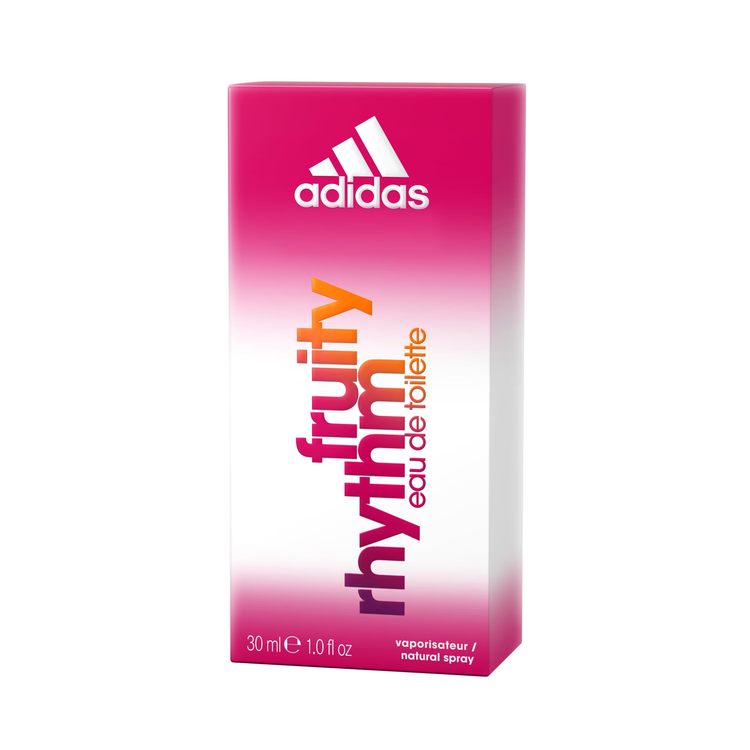 adidas Fruity Rhythm Eau De Toilette – Sportlich-fruchtiges Damen Parfüm vereint mit weiblicher Sinnlichkeit – 1 x 30 ml 30ml Eau de Toilette Angebot bei HelloDeals