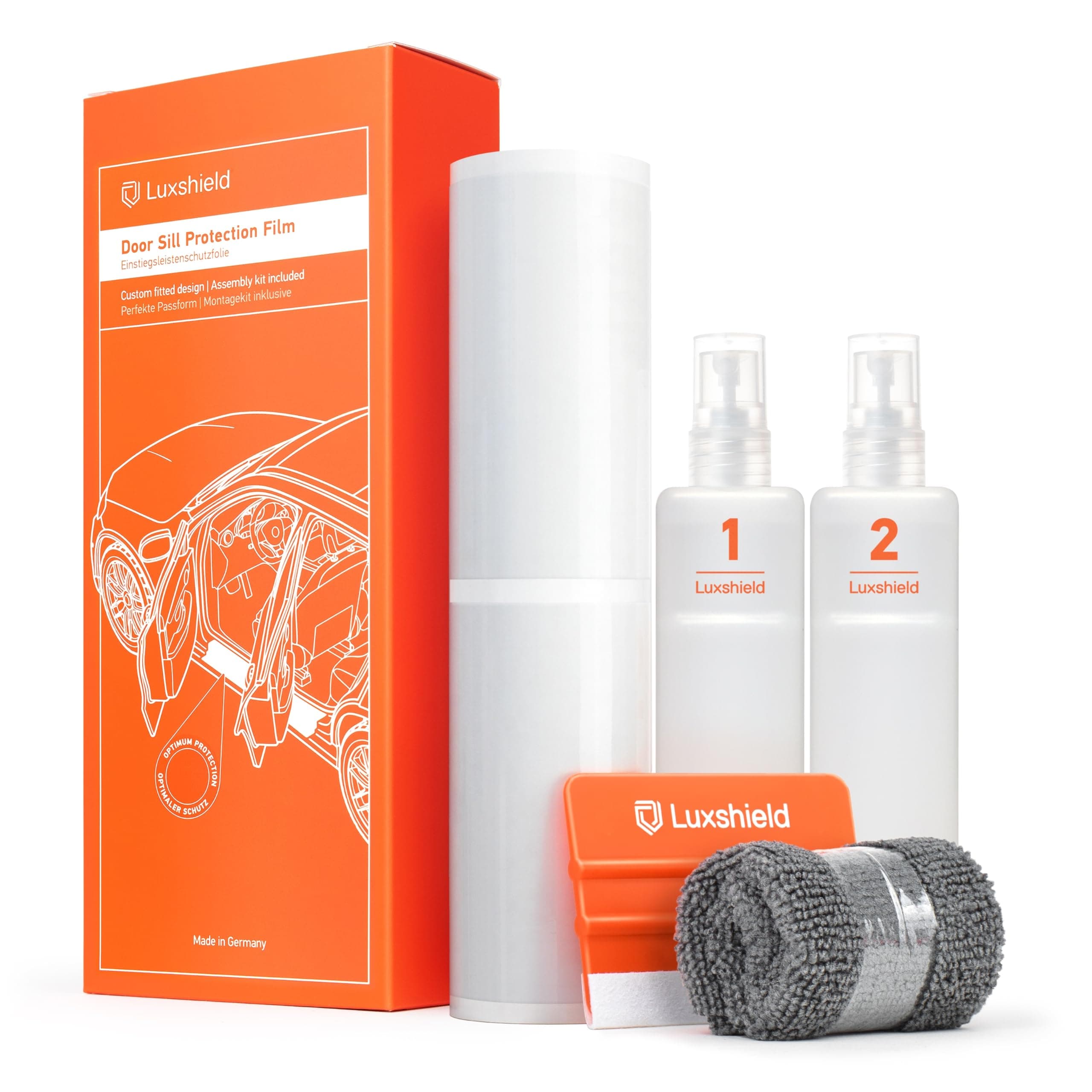 Luxshield Auto Einstiegsleisten Schutz für Skoda Elroq I 2025-2025 - Schutzfolie Autotür Zubehör Zierleisten Lackschutzfolie Transparent glänzend für Elroq I 2025 - 2025 Transparent glänzend