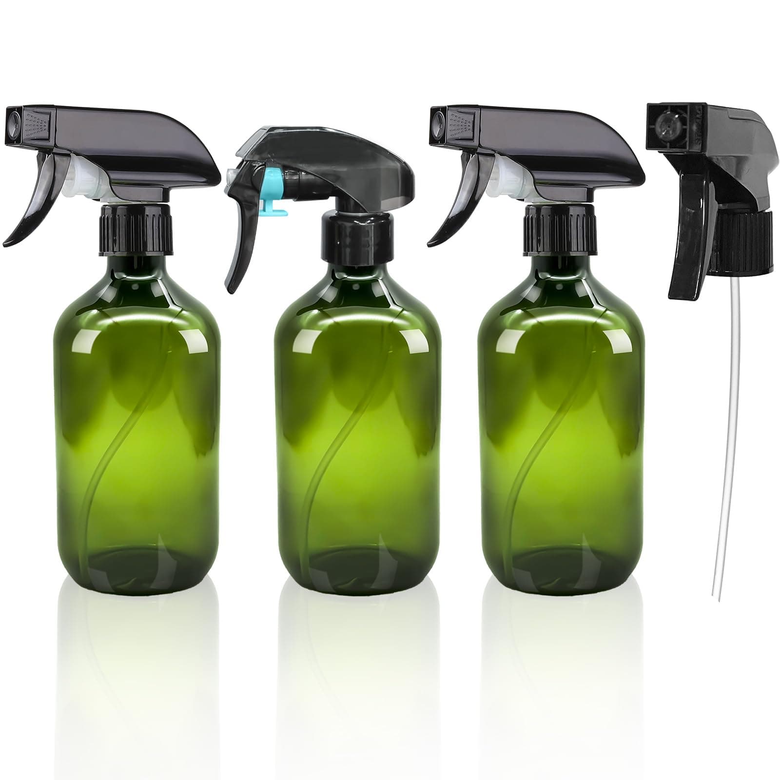 Hhverse 3 Stück Zerstäuber Sprühflasche 500ml Leere Sprühflaschen zum Befüllen Spray Bottle Mit Zwei Arten von Sprühköpfen Spritzflasche für Pflanzen, Haare, Reinigung