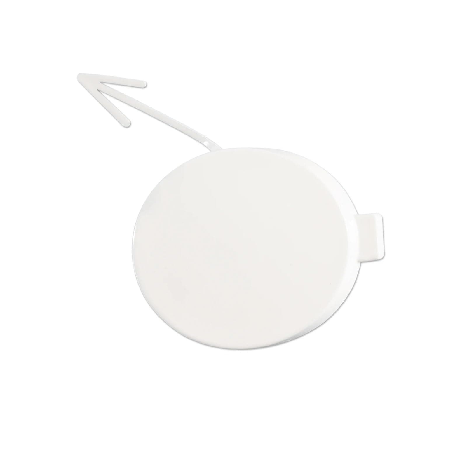 DZNEFYUP 6R0807241 Abdeckkappe Für Abschlepphaken Der Vorderen Stoßstange Abschleppöse Für VW Für Polo 6R 2009 2010 2011 2012 2013 6R0 807 241 Abdeckung für Abschleppöse für Autos(Weiß)