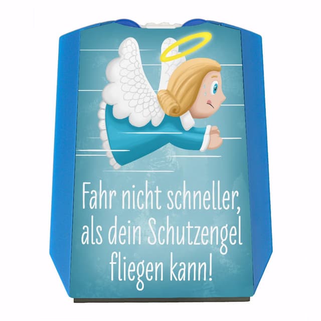 speecheese Schutzengel beim Autofahren Parkscheibe mit Eiskratzer und 2 Einkaufswagenchips Parkuhr mit Schutzengel Geschenkidee für Fahranfänger oder als kleines Mitbringsel zum ersten
