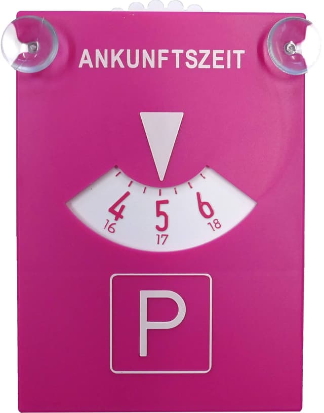 Thomatex® Elektronische Parkscheibe mit Zulassung vom KBA – Automatische Parkzeitaktivierung, Sommer-/Winterzeit-Wechsel, Nachtmodus – 2 Displays