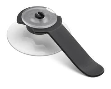 2 x PARKSCHEINHALTER - Saugnapf schwarz - Tickethalter Notizzettelhalter Windschutzscheibe Autofenster Clip Parkausweishalter Parkausweis Parkschein Ticket Auto Autoscheibe Halterung Halter Ausweis schwarz/schwarz