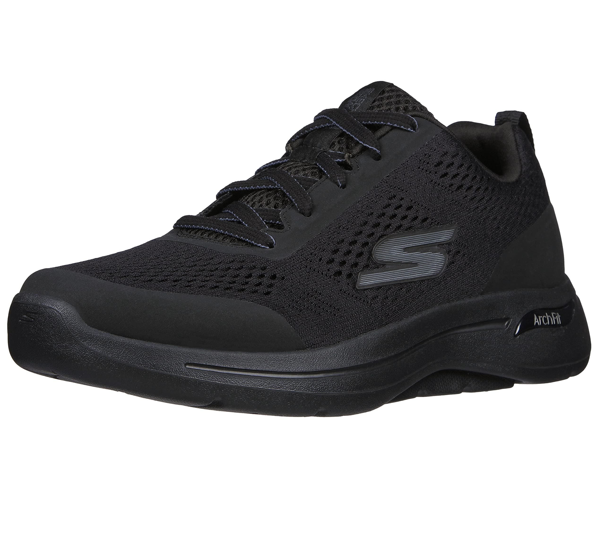Skechers Herren Go Walk Arch Fit Idyllic Sneaker, Black Textile Synthetic Trim, 42 EU Angebot bei HelloDeals