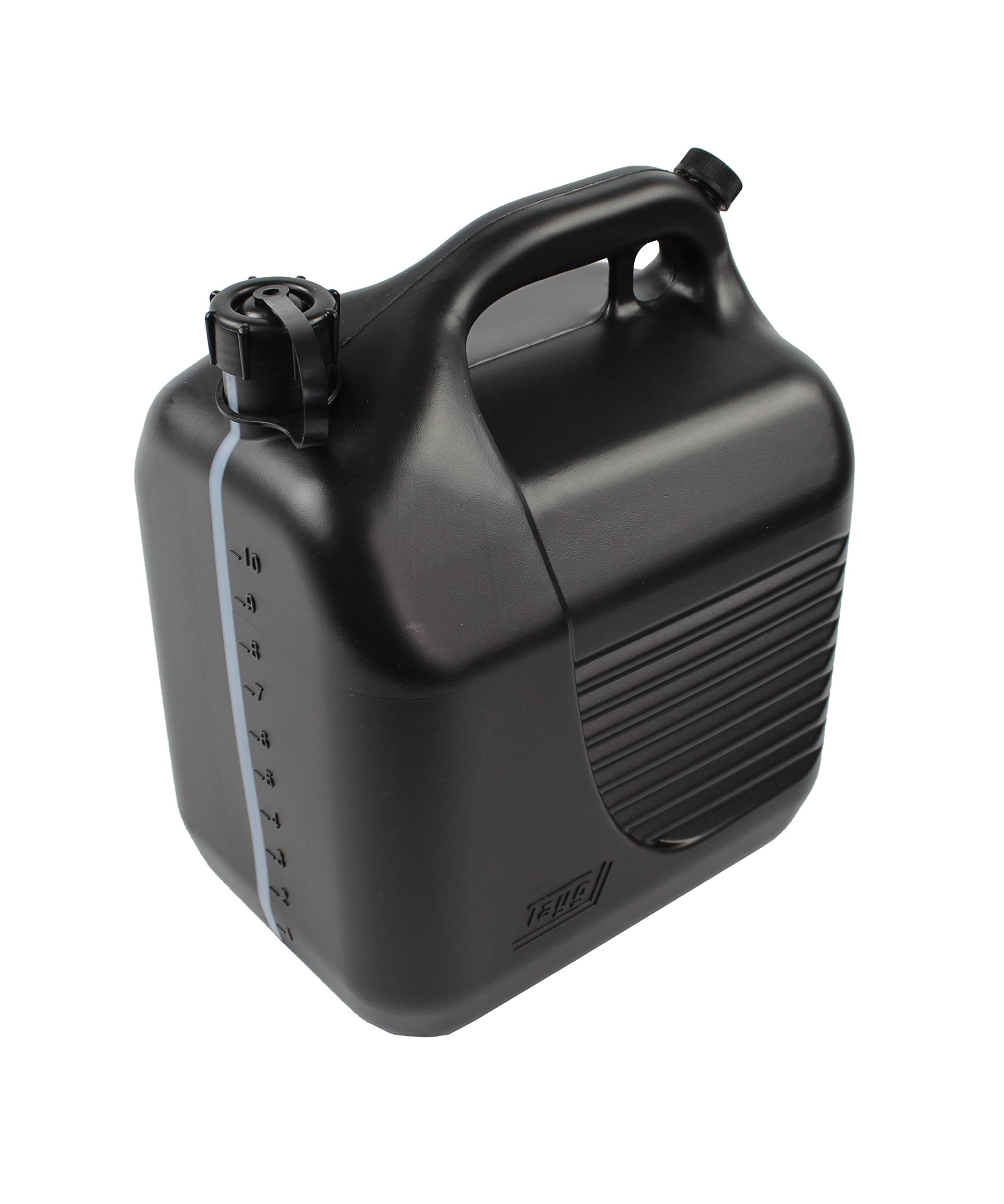 Tayg Kanister, 10 Liter, zugelassen, mit Einfüllstutzen und Messstreifen, schwarz, 602078