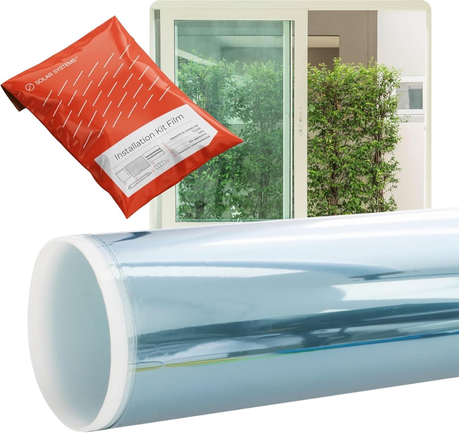 Solar Systems - Thermofolie Fenster mit Nano-Keramik-Beschichtung - Thermo Transparent Fenster Isolierfolie zur Wärmedämmung Fensterfolie - Sonnenschutzfolie - Kälteschutzfolie Spectra 75x150cm Angebot bei HelloDeals