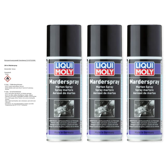 3x LIQUI MOLY 1515 Marder- Schutz Spray 200ml