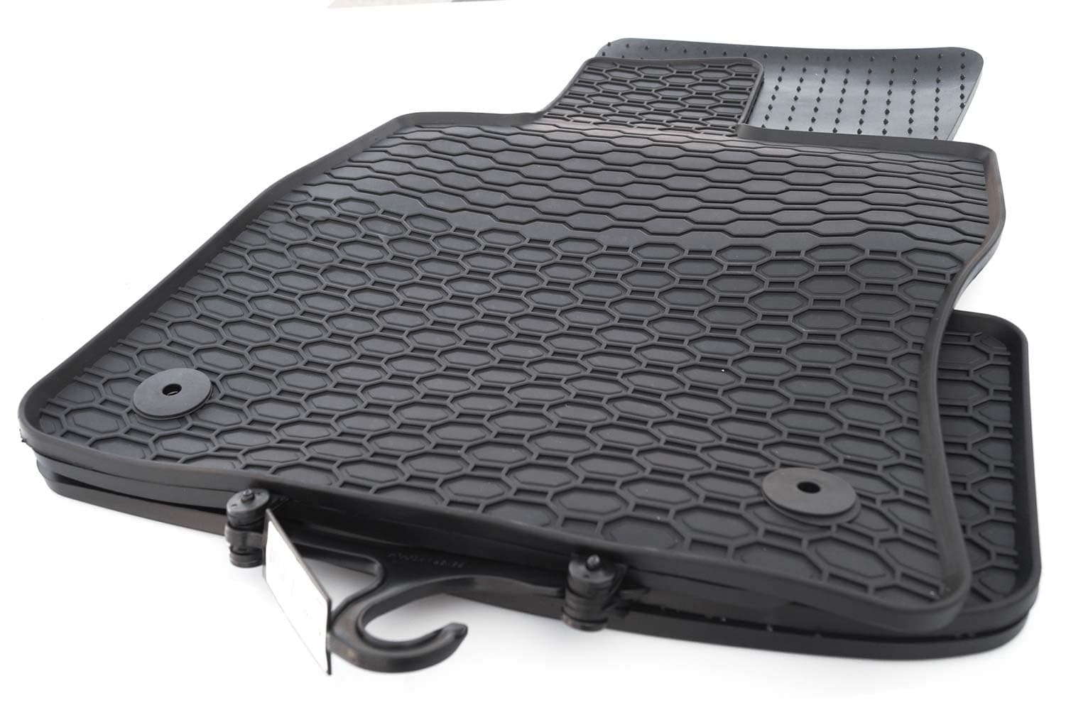 Gummimatten passend für VW Golf 7 8 Premium Gummifußmatten Gummi Fußmatten Set 4-teilig Schwarz Allwetter Angebot bei HelloDeals