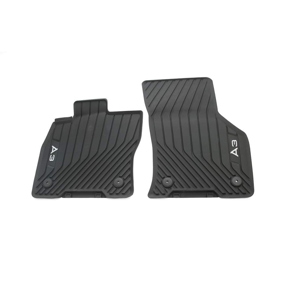 Audi 8Y1061501041 Gummi Fußmatten Allwettermatten 2X Gummimatten vorn, mit A3 Schriftzug, Nicht für Mild-Hybrid/eTFSI Angebot bei HelloDeals
