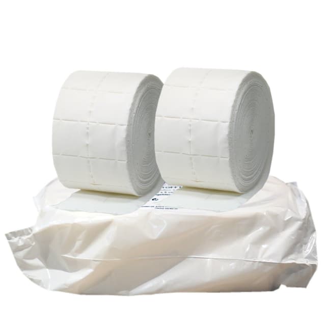 LEINAWERKE 65050 Zellstofftupfer hochgebleicht nach DIN 19310, 4 cm x 5 cm, 2 Rollen à 500 Stk.