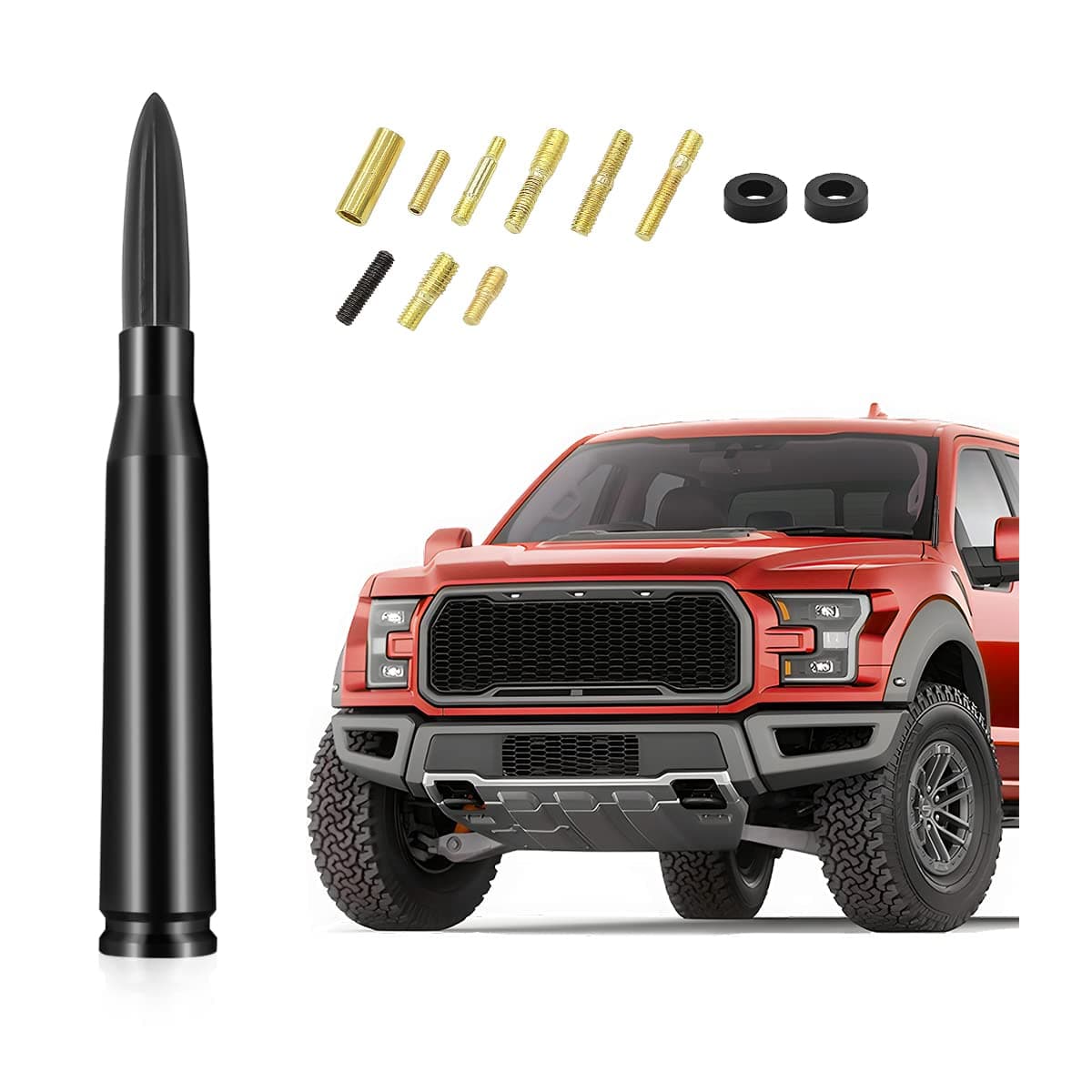 CGEAMDY 14cm Kfz Dachantenne, Kurze Auto Antenne für AM & FM Empfang, Auto Dachantenne mit Starker FM Empfangsfunktion, Universelles Autozubehör für Auto LKW(Schwarz) Angebot bei HelloDeals