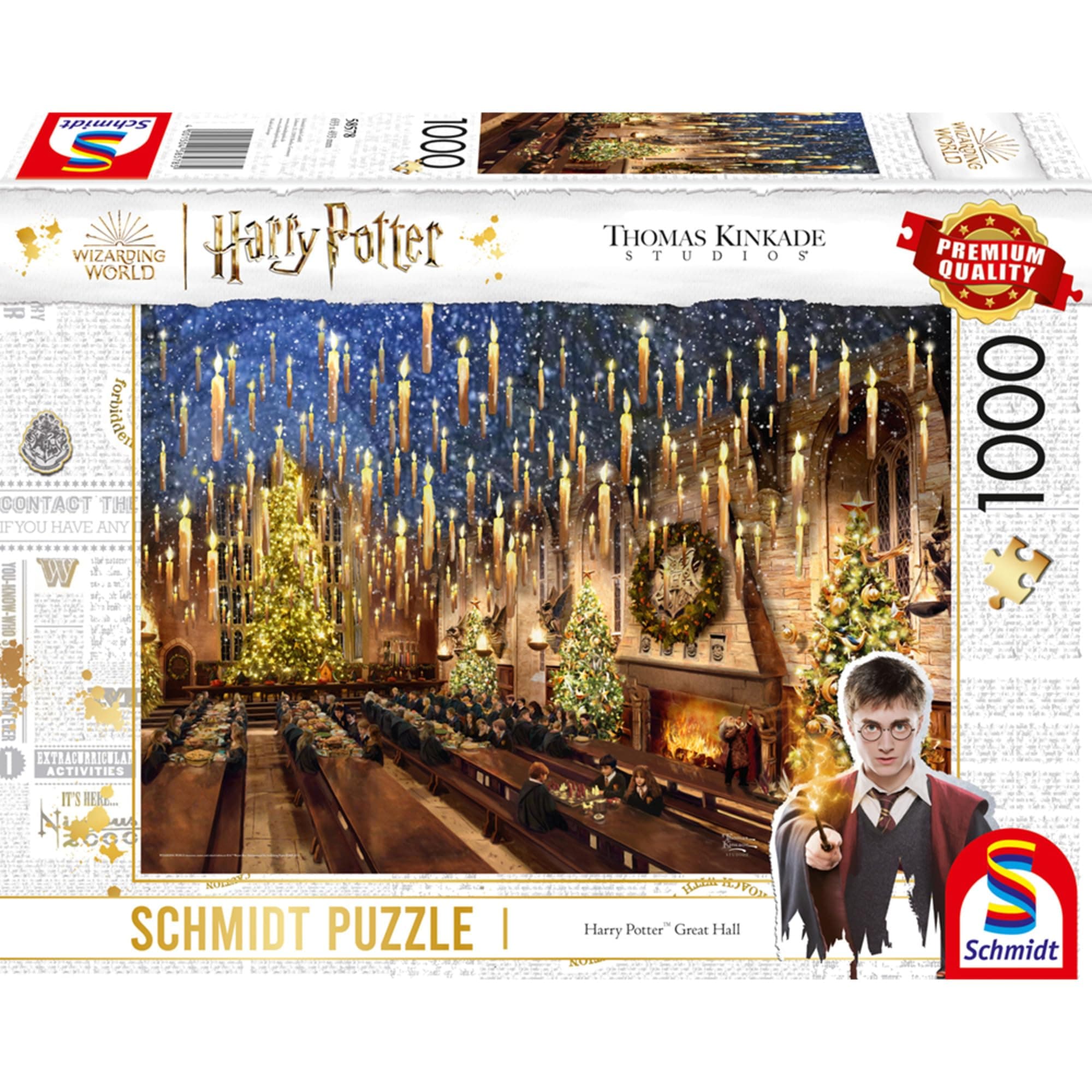 Schmidt Spiele 58578 Thomas Kinkade, Wizarding World, Harry Potter, Great Hall, 1000 Teile Puzzle 1000 pezzi, 69.3 x 49.3 cm Angebot bei HelloDeals