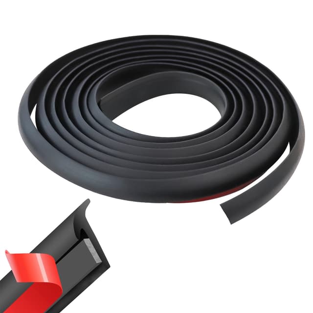AUTOXBERT 8M/26FT Dichtung T Form Auto Tür Gummidichtung Selbstklebend Dichtungsreifen Vorderseite Windschutzscheibe für Auto Tür Fenster Dekor Flexibel Wasserdicht