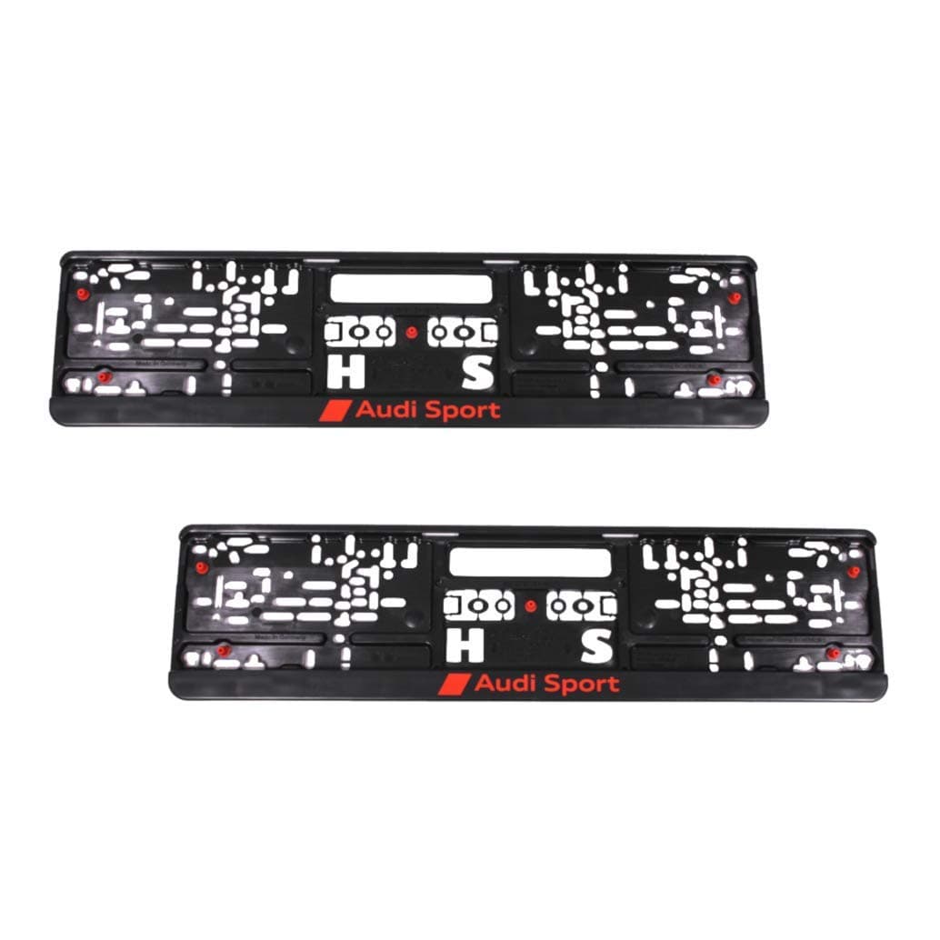 Audi Sport Kennzeichenhalter- 2er-Set, schwarz Angebot bei HelloDeals