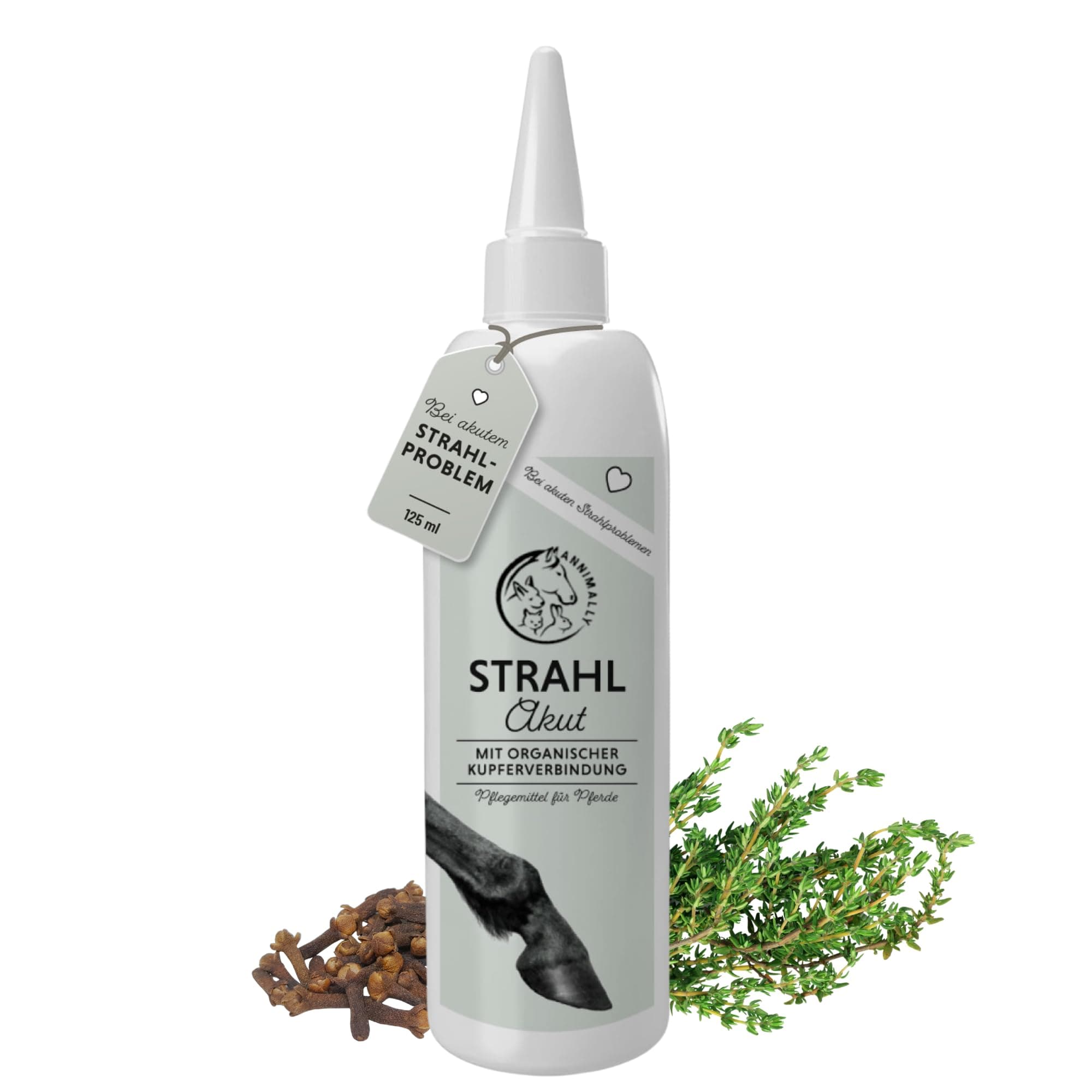Annimally Strahl Akut Strahlpflege Pferd – Intensive Hufpflege bei Strahlfäule, hochkonzentrierte Hufpflege für Pferde mit organischen Kupferverbindungen, Made in Germany – 125 ml Angebot bei HelloDeals