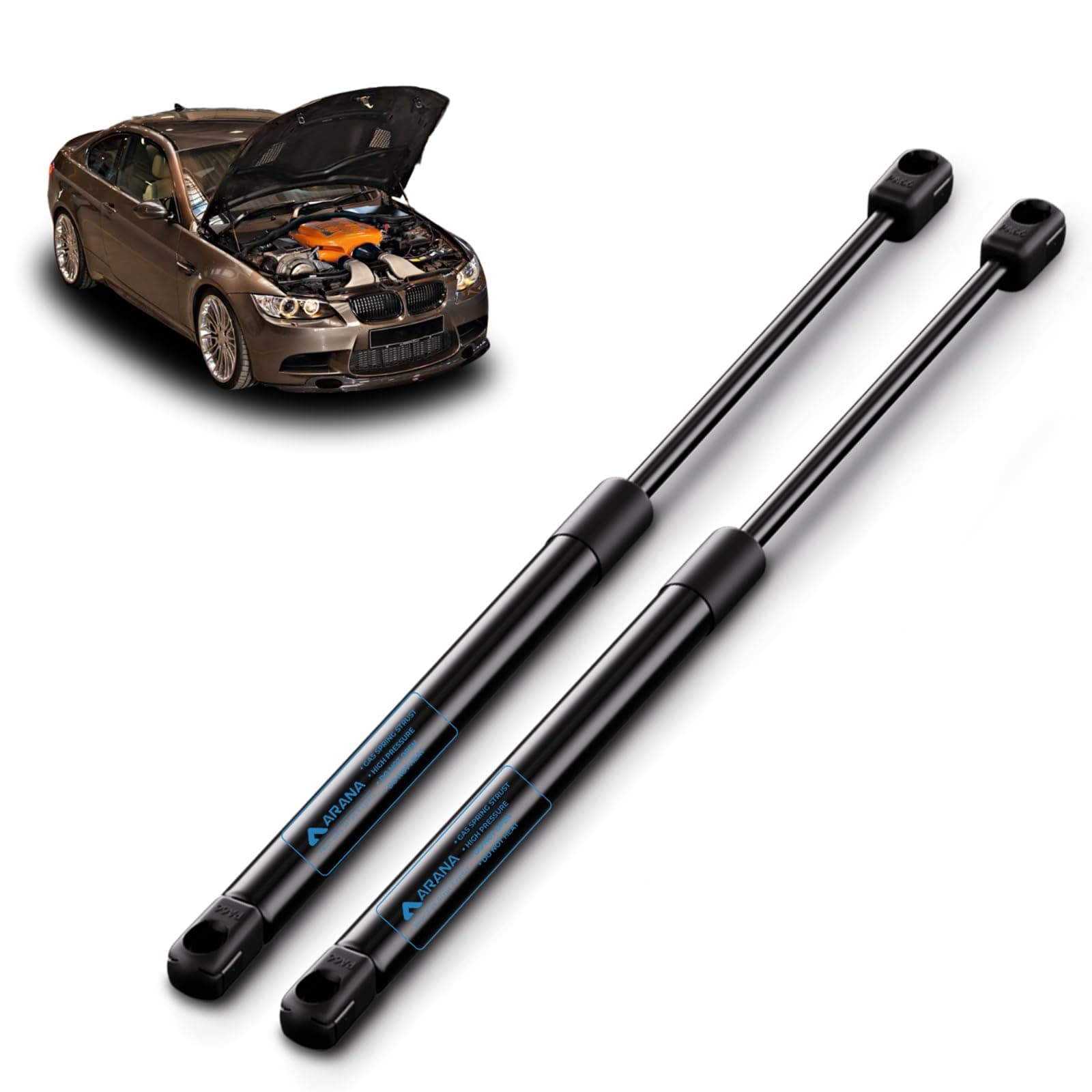 Arana Gasdruckfeder Motorhaube Kompatibel mit 2004-2016 BMW 3er E90 E91 E92 E93 316 318 320 323 325 Cabriolet Kombi Motorhaubendämpfer Gasfeder Ersatzteil, Replace# 51247250308 for BWM 3er 2004-2016