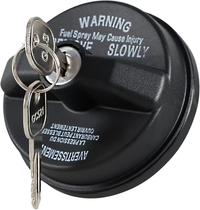 EVRBUL Abschließbarer Tankdeckel, Tankdeckel Schloss Set mit Schlüssel, Kompatibel mit Chrysler, Jeep Wrangler Cherokee Grand Liberty, Ram 1500, Dodge Charger Challenger Replace# 05278655AB 5278655AB