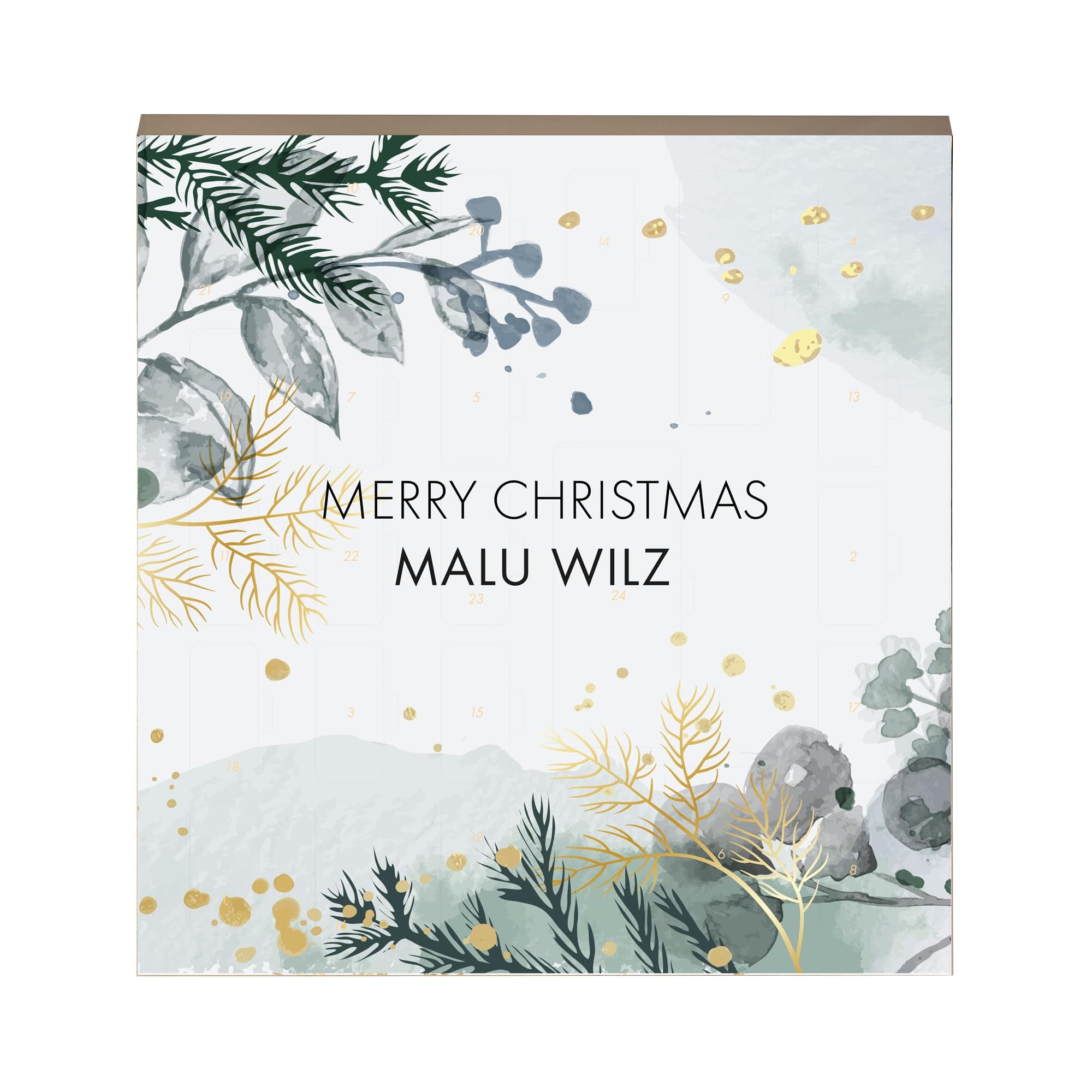 Malu Wilz Adventskalender, Beauty Adventskalender mit diversen Pflege- und Kosmetik-Produkten, 21 Ampullen + Mascara & Creme (Modell 2025)