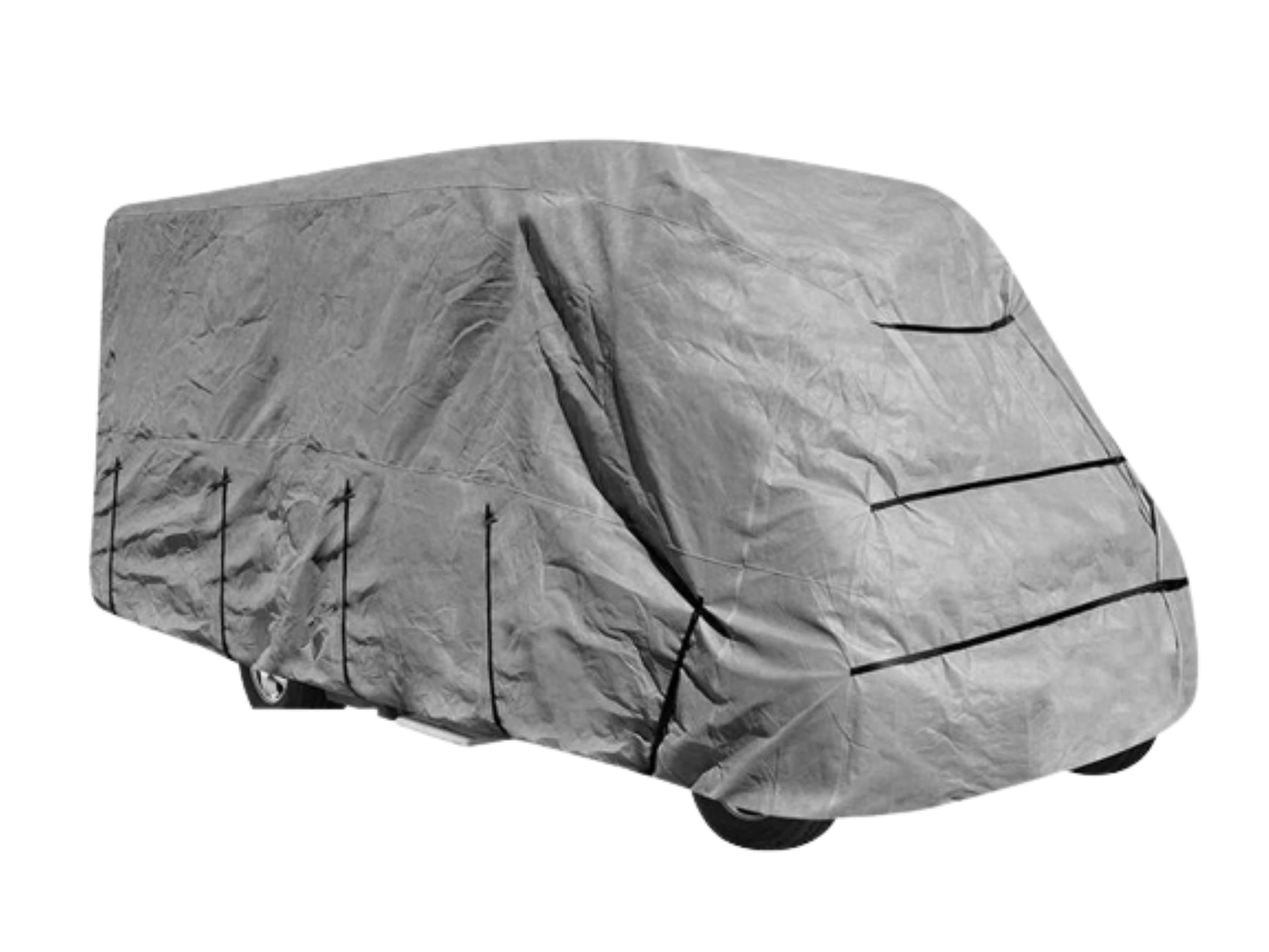 HST Sicherheitstechnik Wohnmobil Schutzhülle 6 Größen von 5,00 bis 8,90 Länge, 2,35 Breite, bis 2,75 Höhe schützt gegen Wind, Regen, Schmutz & Nässe (790 x 235 x 275 cm) Angebot bei HelloDeals