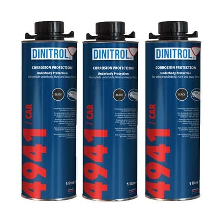 Rejel Dinitrol 4941 Unterbodenwachs 3 x 1 Liter Dosen (mit Schutz-Schraubverschluss) Schwarz Angebot bei HelloDeals