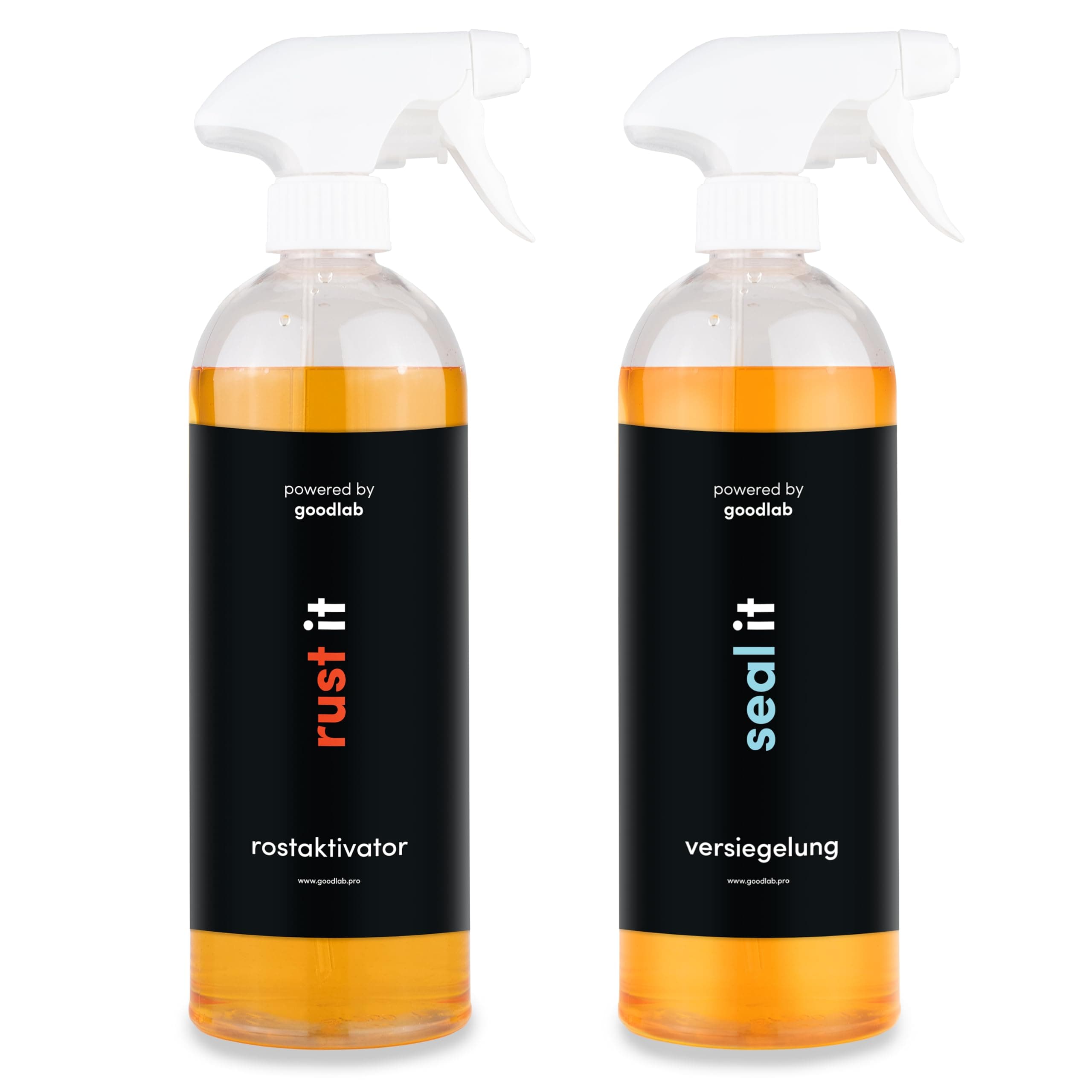 RustIT Rostaktivator | Für jede Art von oxidierbaren Metallen | Schnelle und einfache Anwendung | Powered by goodlab (Bundle)