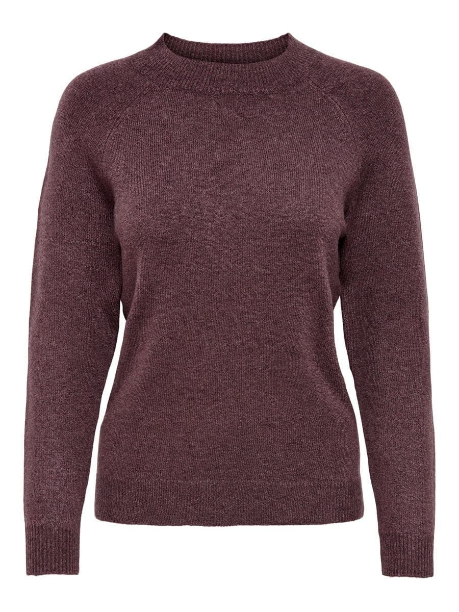 ONLY Female Strickpullover ONLLESLY Strickpullover M Rose Brown/Detail:w. Melange Angebot bei HelloDeals