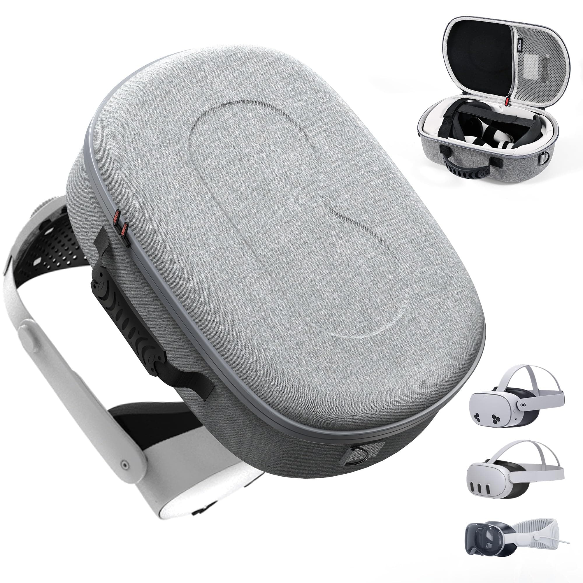 Tragetasche für Meta Quest 3S/Quest 3/Vision Pro/Pico4, kompatibel mit VR Headset, Official Elite Strap, Touch Controllern und anderem Zubehör, VR Appearance Design für die Aufbewahrung auf Reisen Angebot bei HelloDeals