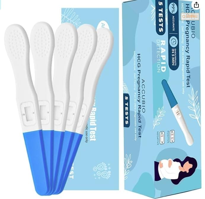 Schwangerschaftstest zur Schnellen Erkennung, Extra Empfindlicher HCG Urin Midstream Test, Ergebnis Innerhalb von 5 Minuten, über 99% genau, Schnellerkennung für zu Hause, 25 mIU/ml, 5 Pack Angebot bei HelloDeals