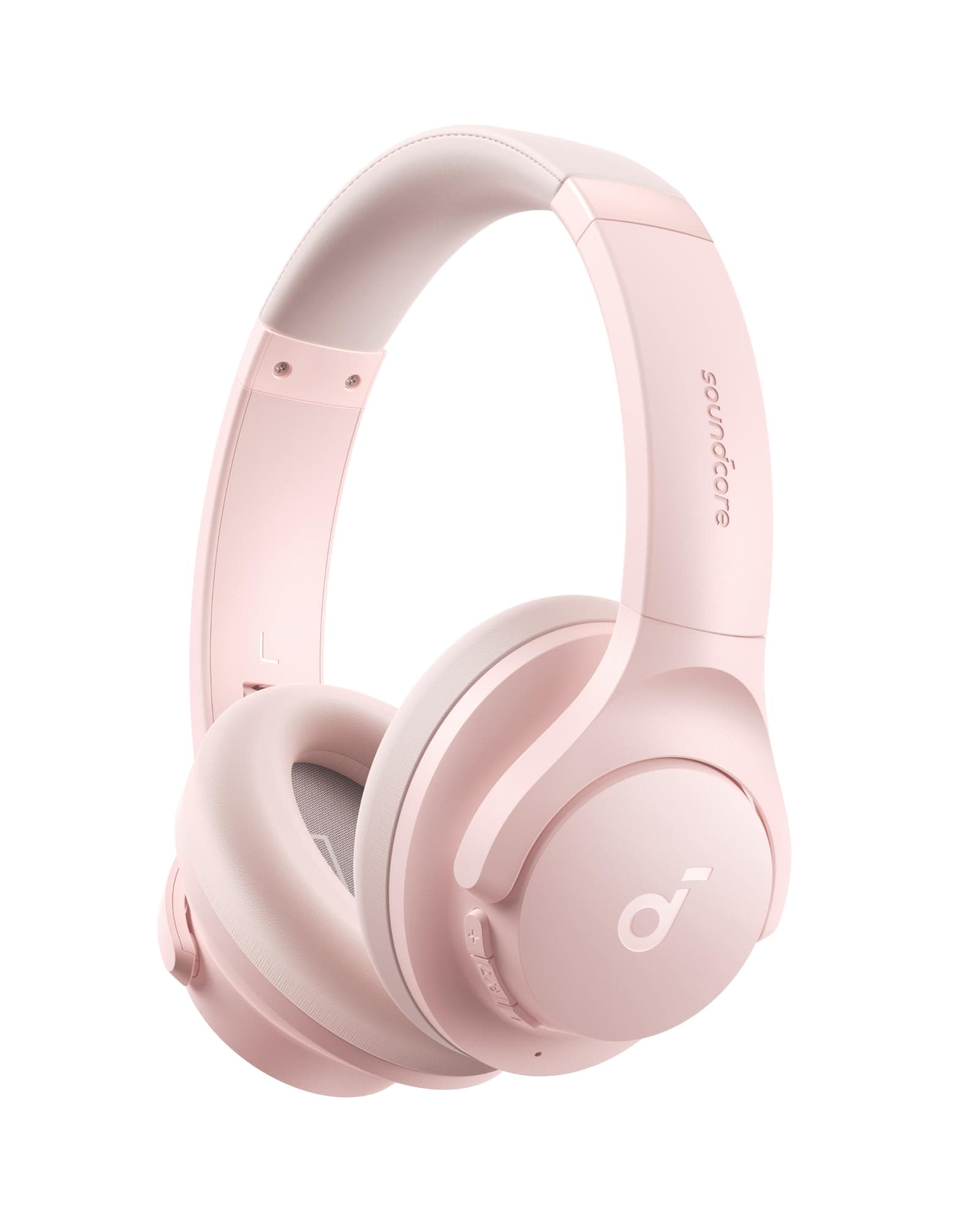 soundcore by Anker Q20i kabelloser Bluetooth Over-Ear-Kopfhörer mit Hybrid Active Noise Cancelling, 40h Spielzeit im ANC-Modus, Hi-Res Audio, Personalisierung per App(Rosa) (Generalüberholt) Angebot bei HelloDeals