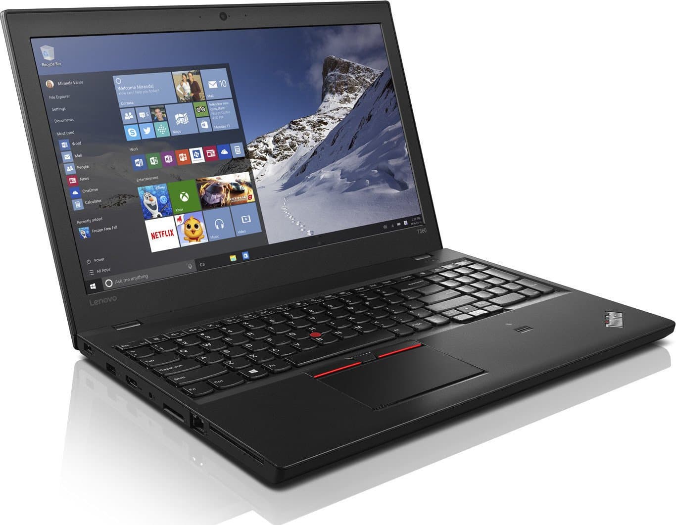 Lenovo ThinkPad T560 15,6 Zoll 1920×1080 Full HD Intel Core i5 256GB SSD Festplatte 8GB Speicher Windows 11 Pro Webcam Business Notebook Laptop (Generalüberholt) Angebot bei HelloDeals