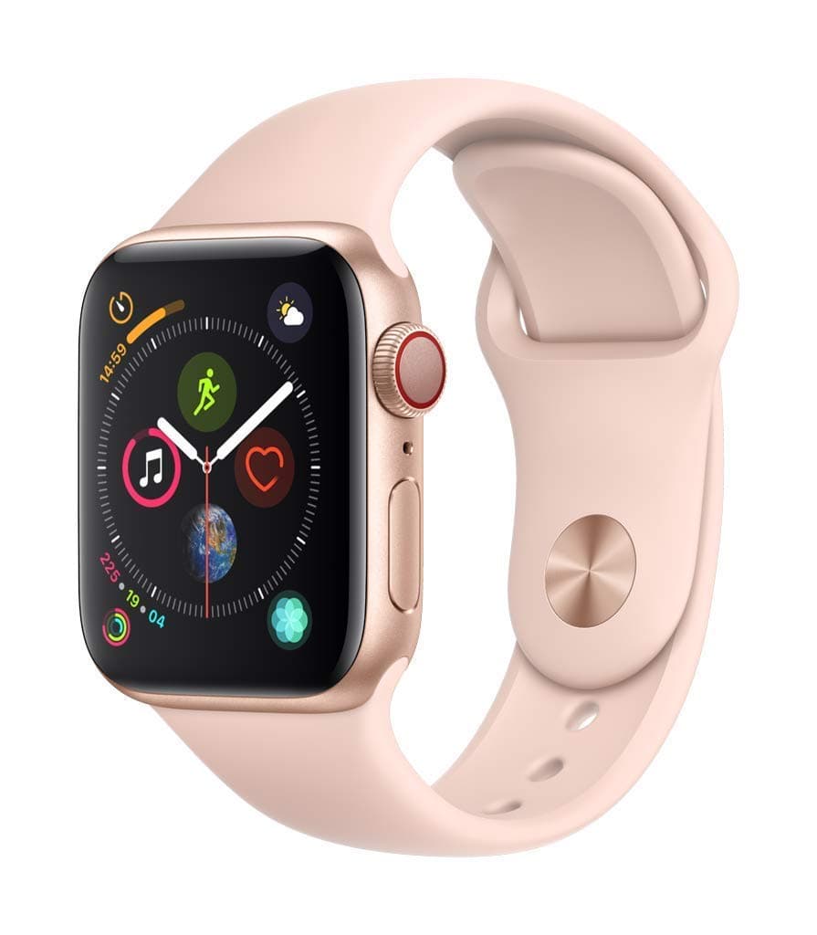 Apple Watch Series 4 40mm (GPS + Cellular) - Aluminiumgehäuse Gold Sandrosa Sportarmband (Generalüberholt) Angebot bei HelloDeals