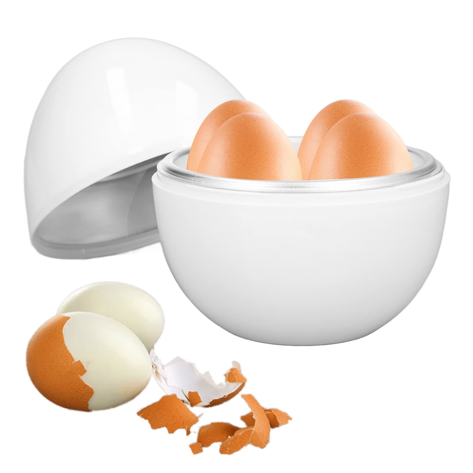 Mikrowellen-Eierkocher, Mikrowellen-Eierkocher, hartgekochter Eierkocher, hartgekochter Eierkocher für das Frühstück in der Küche zu Hause Angebot bei HelloDeals