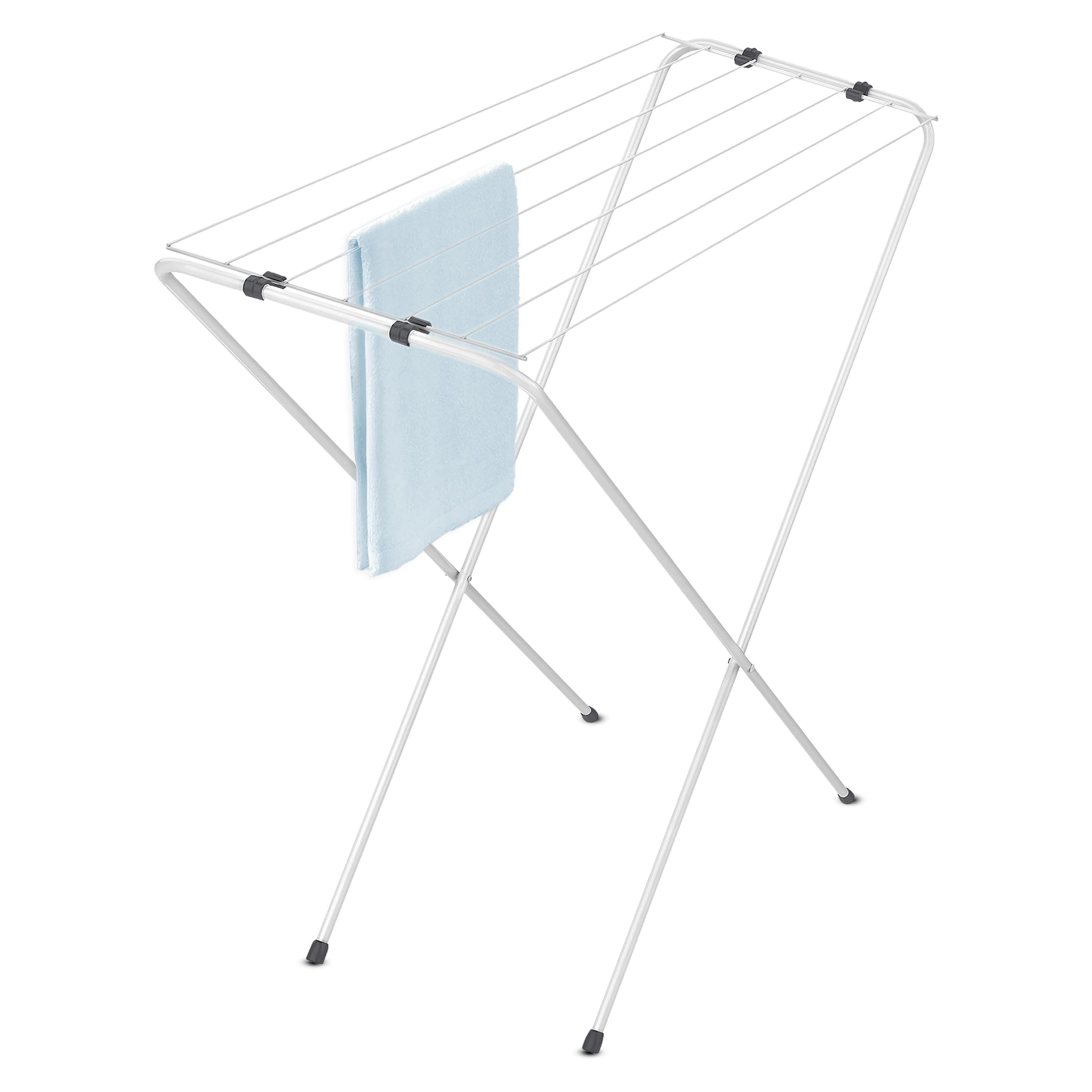Spetebo Wäscheständer klein klappbar 6 m Trockenlänge - 88 x 83 cm - Mini Wäschetrockner für wenig Platz - Badewannen Standtrockner Solo Wäschetrockner kompakt für Balkon Innen und Außen Angebot bei HelloDeals