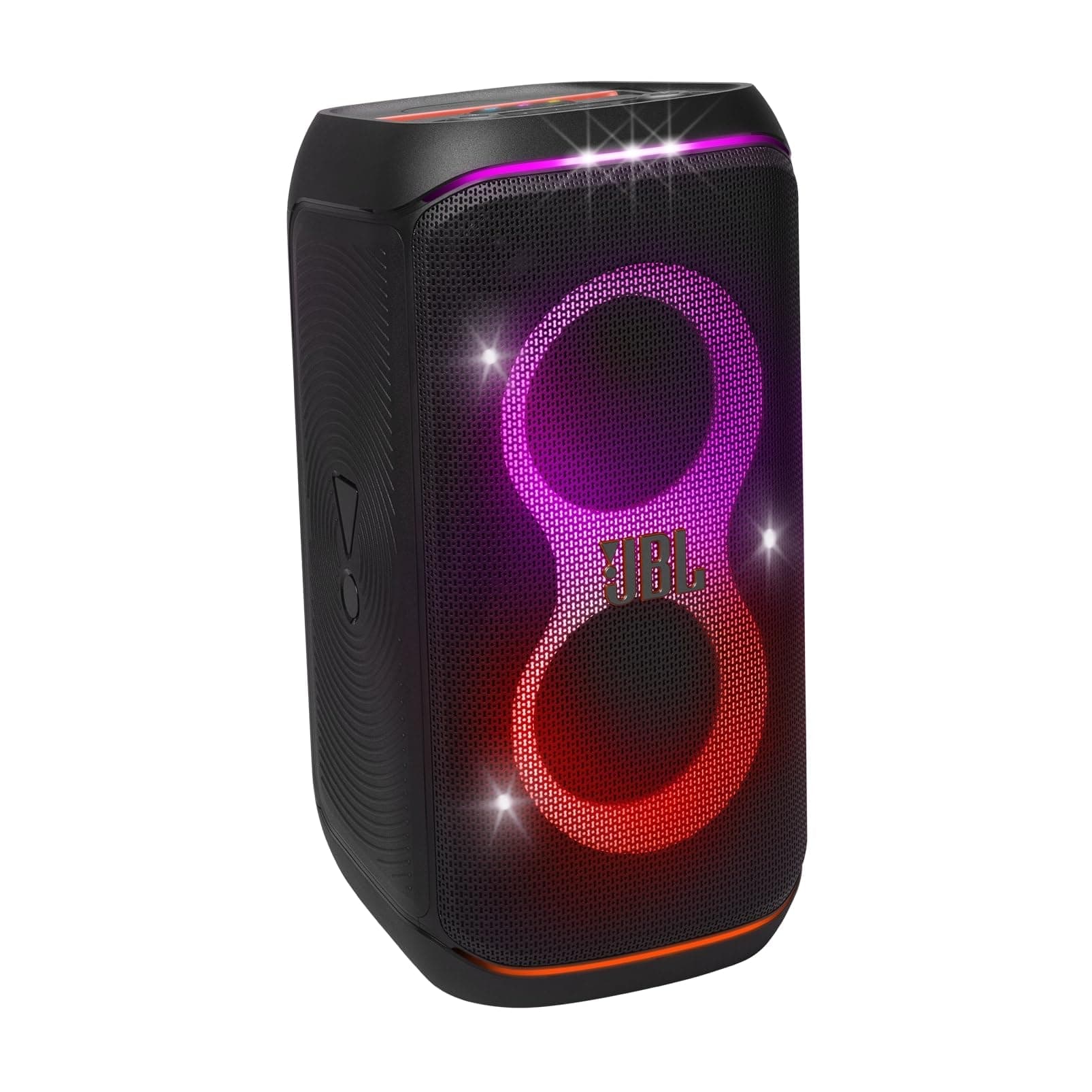 JBL Partybox Stage 120 in Schwarz – Tragbare Bluetooth-Lautsprecher-Box mit JBL Pro Sound, Lichtshow, KI-Sound-Boost und Teleskopgriff – 12 h Laufzeit Partybox 120 Angebot bei HelloDeals