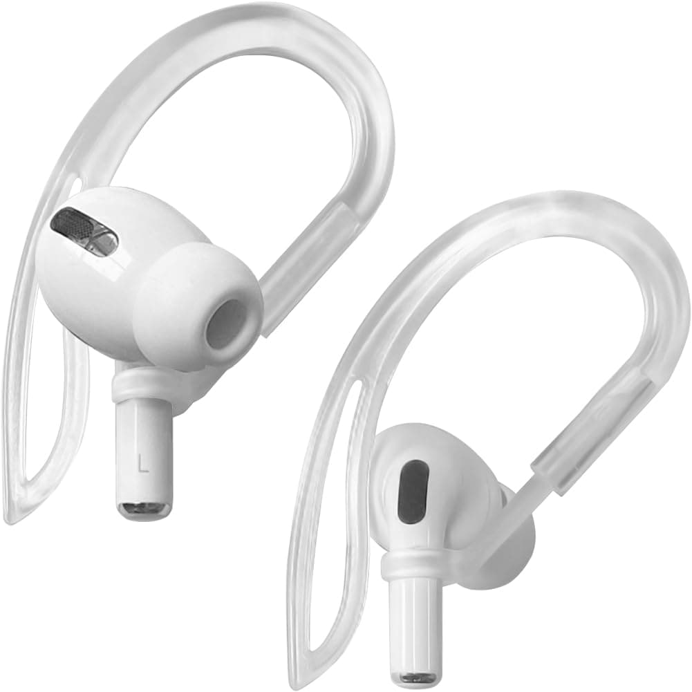 YINVA 1 Paar EarHooks Kompatibel mit AirPods 3, Kompatibel mit AirPods Pro, 2, 1 Hülle - für Airpods Pro Aufsätze, für Airpods Pro Zubehör (Transparent) 1 Transparent Angebot bei HelloDeals
