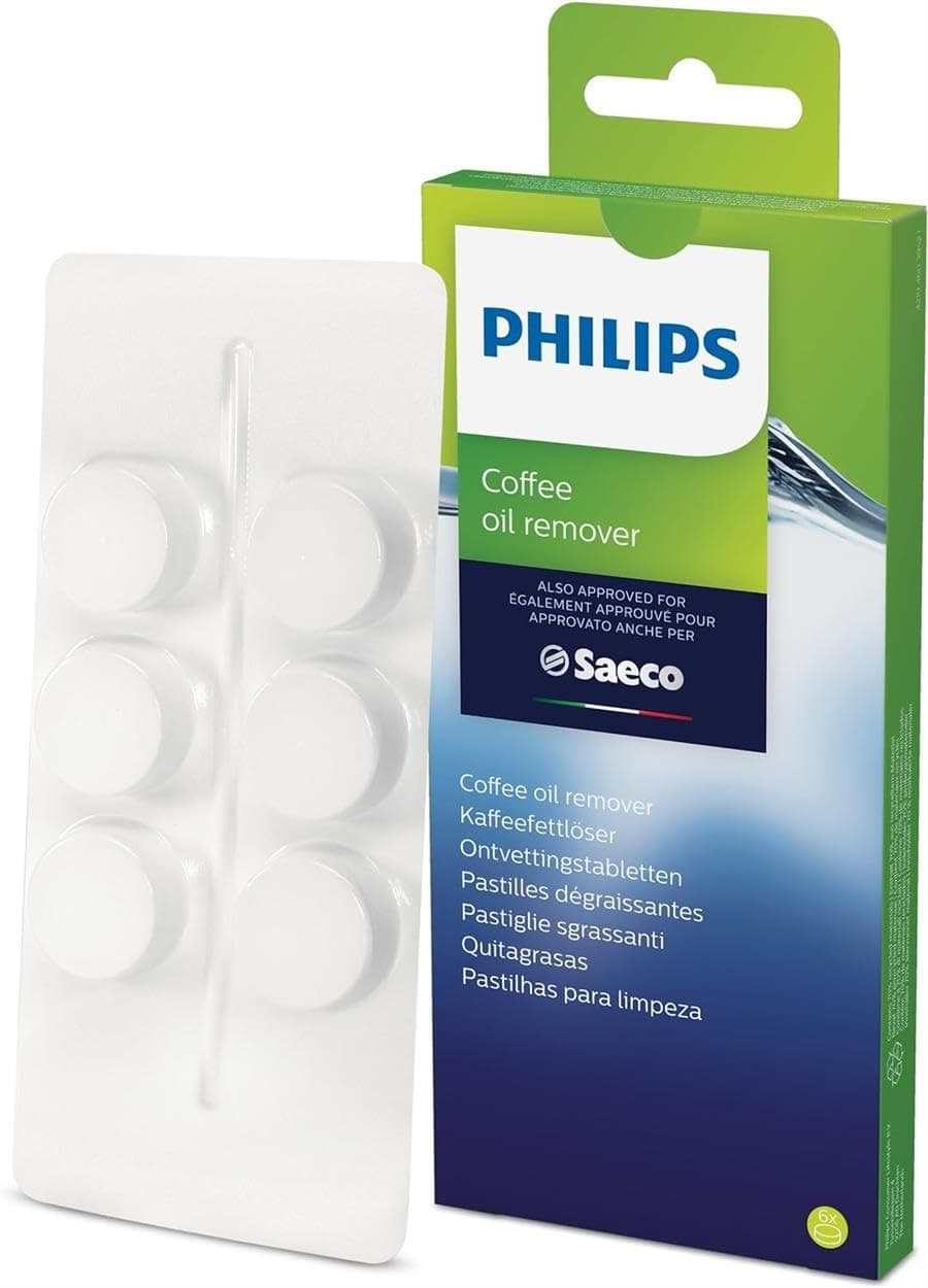 Philips Original CA6704/10 Kaffeefettlöser, 6 Tabletten für Philips, Saeco und andere Kaffeevollautomaten Angebot bei HelloDeals