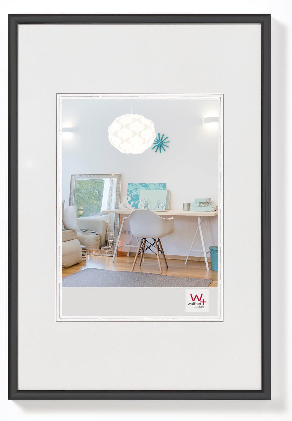 Walther KV040B New Lifestyle Kunststoffrahmen im Format 30 x 40 schwarz Glas Schwarz 30 x 40 cm Angebot bei HelloDeals
