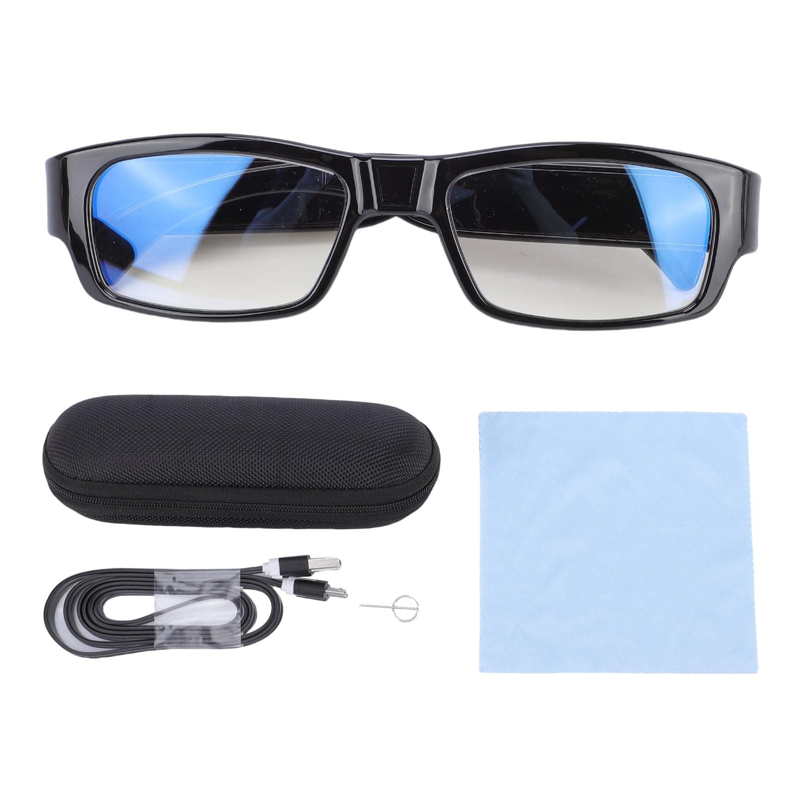 Smart Camera Brille, Outdoor Sports HD Aufnahmevideo, Radsport Action Sonnenbrille, 1080p HD Kamera intelligente Videoaufnahmebrille für Männer und Frauen Angebot bei HelloDeals