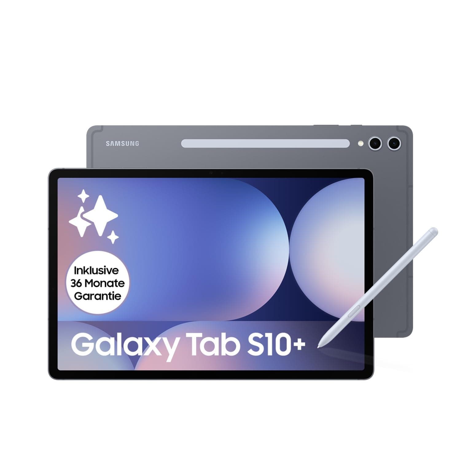 Samsung Galaxy Tab S10+ AI Tablet, Android Tablet, 12 GB RAM, 256 GB Speicher, AMOLED-Display, Antireflexionsbeschichtung, Inkl. S Pen, WiFi, Moonstone Gray, 36 Monate Herstellergarantie Ohne Case 256GB Grey Angebot bei HelloDeals