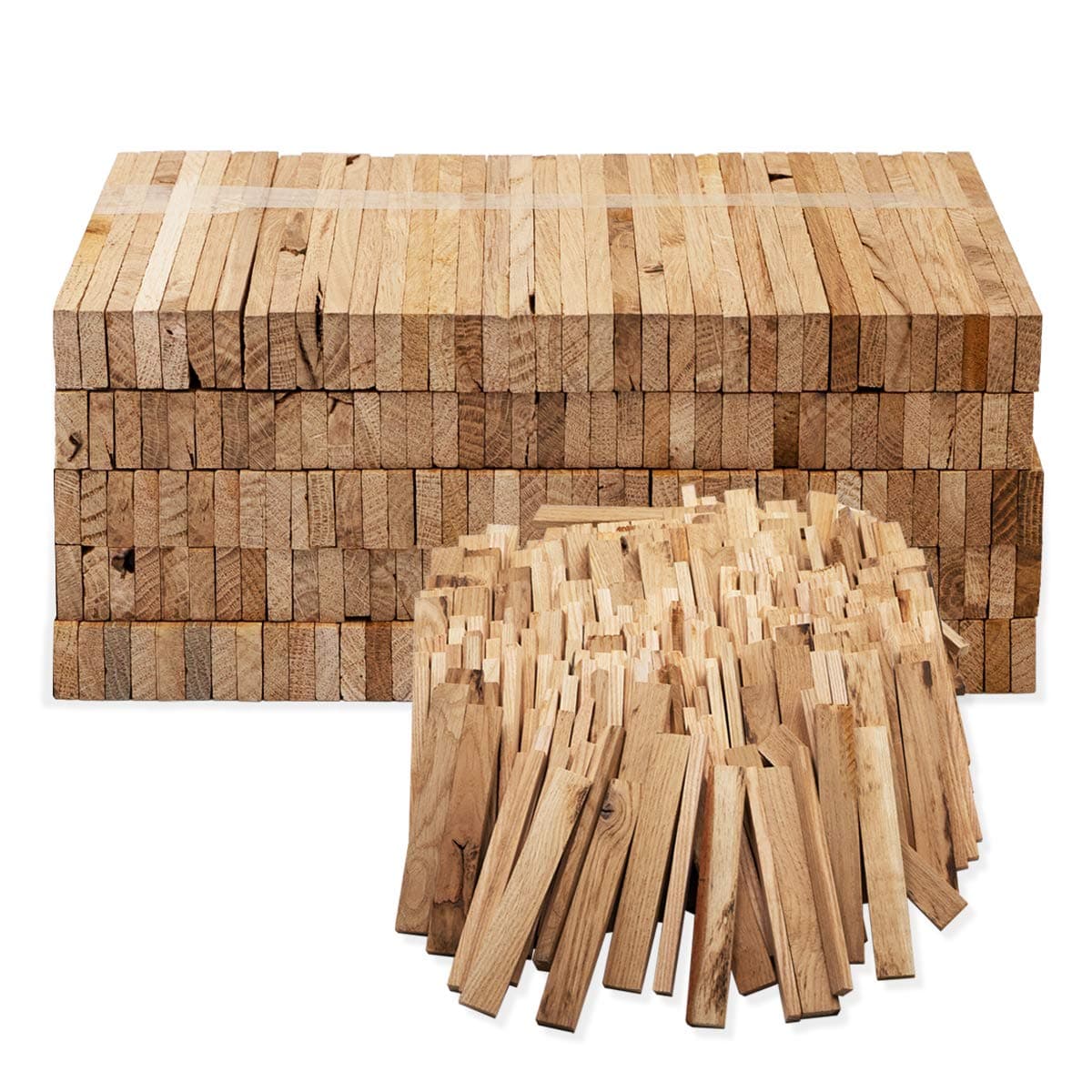 Aleko Premium 3,7 kg Brennholz BZW. Holzkohle - Anzünder aus Eichenholz, Bio Kaminanzünder, für Grill, Kamin, Ofen - Perfekter Grillanzünder, getrocknetes und unbehandeltes Anmachholz Angebot bei HelloDeals