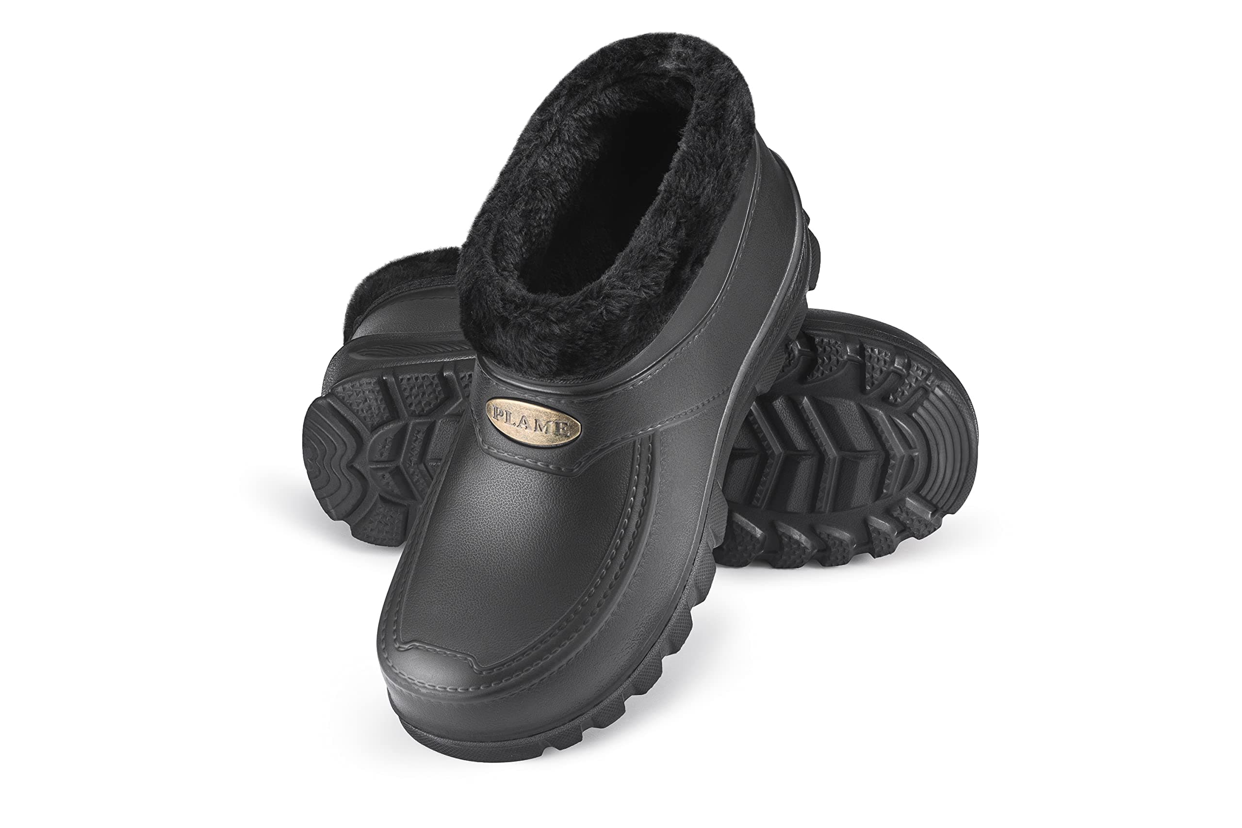 ESTRO Gummistiefel Gefüttert Herren Clogs - Regenstiefel Herren Gefütterte Gummistiefel Damen Kurz Regenschuhe Damen A16 43 EU Schwarz Angebot bei HelloDeals