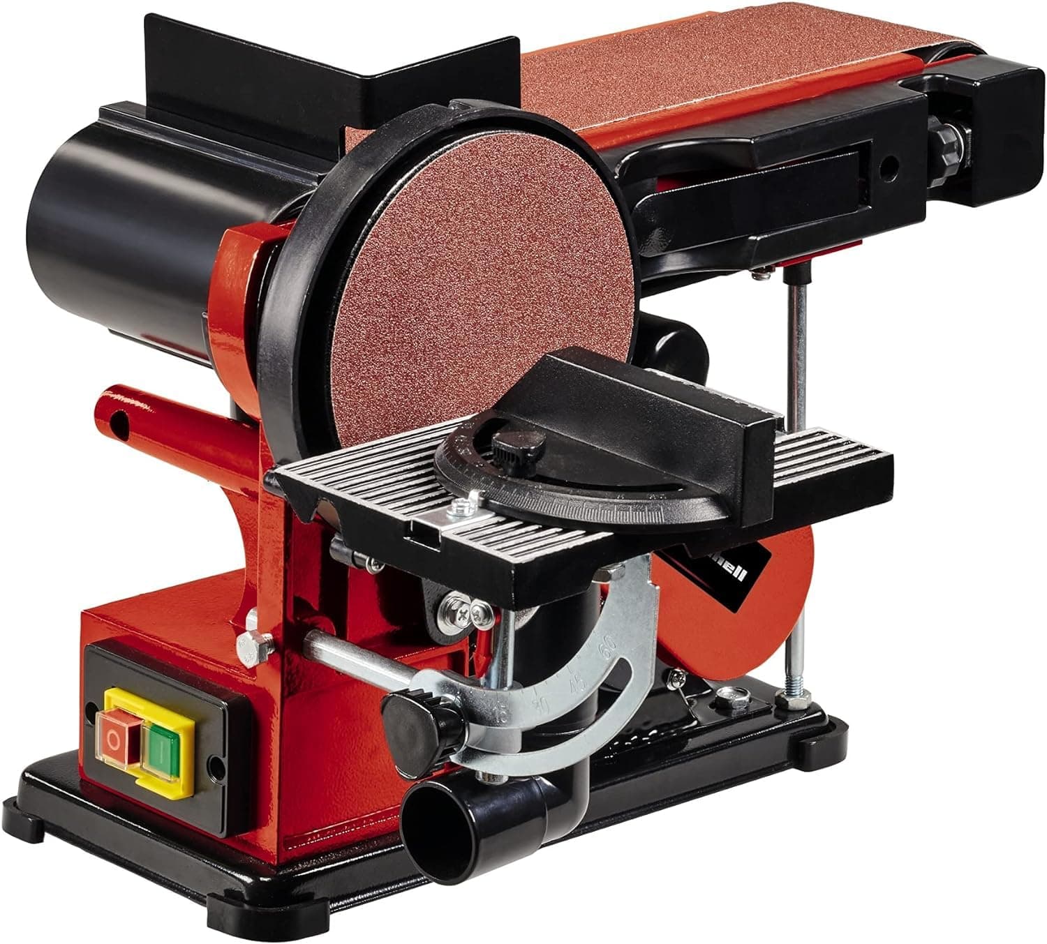 Einhell Stand-Band-Tellerschleifer TC-US 380 (380 W, Schleifbandgeschw. 292 m/min, Schleifteller Drehzahl 1.450 min-1, inkl. 1x Schleifband K80 und 1x Tellerschleifpapier K80) TC-US 380 (neues Modell 2021) Angebot bei HelloDeals